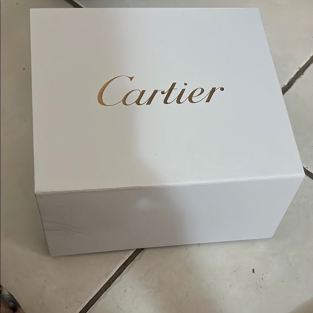 Cartier White and Gold Box
